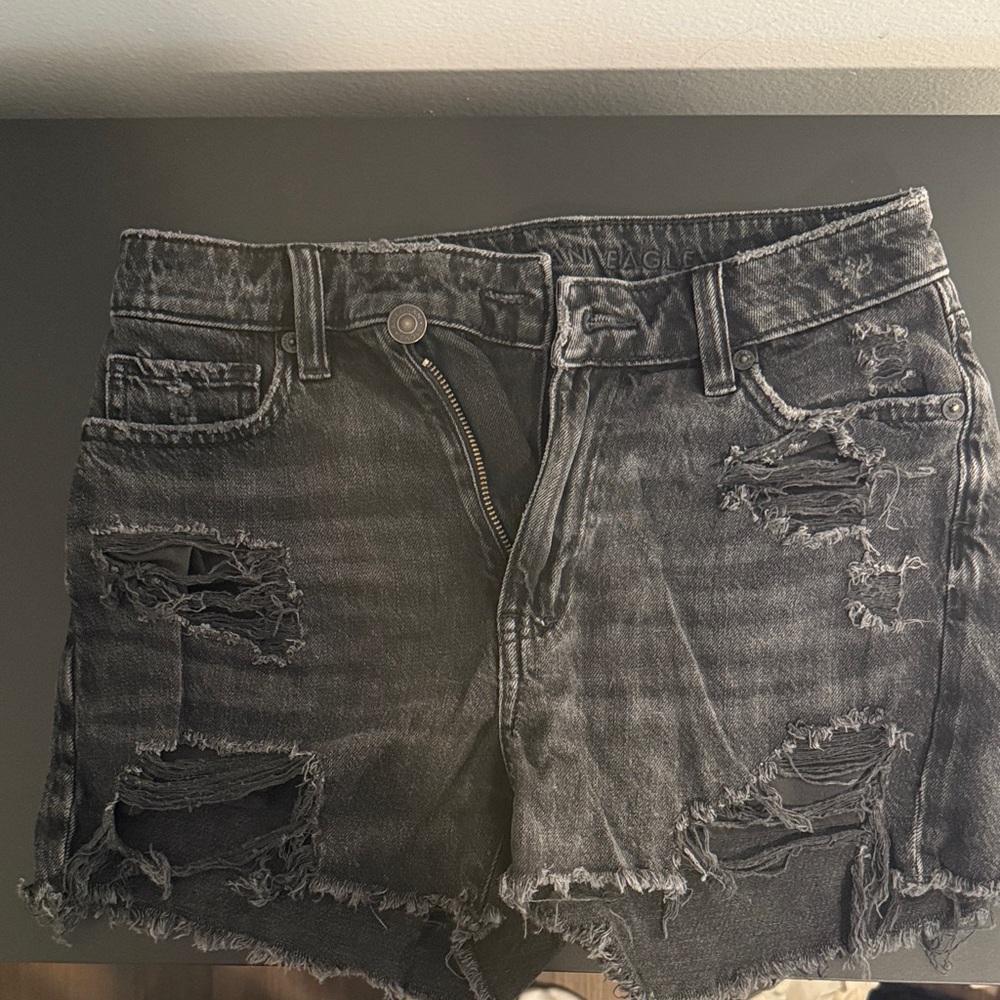 American Eagle Outfitters Black Denim Shorts